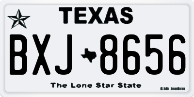 TX license plate BXJ8656