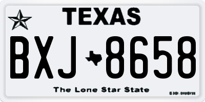 TX license plate BXJ8658
