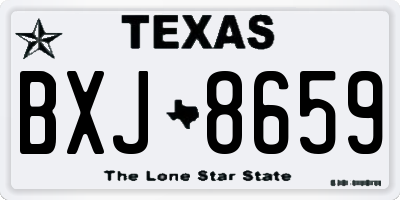TX license plate BXJ8659