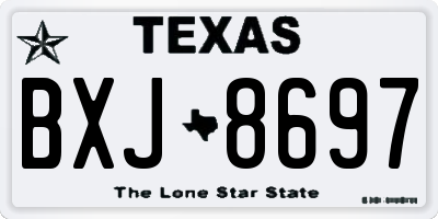 TX license plate BXJ8697