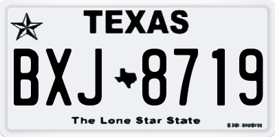 TX license plate BXJ8719