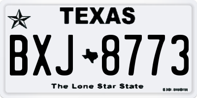 TX license plate BXJ8773