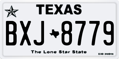 TX license plate BXJ8779