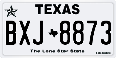 TX license plate BXJ8873