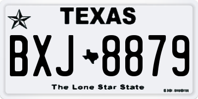 TX license plate BXJ8879