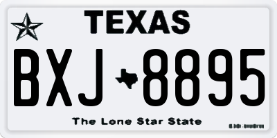 TX license plate BXJ8895