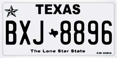 TX license plate BXJ8896