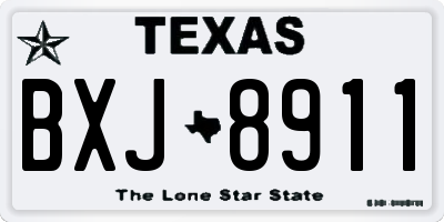 TX license plate BXJ8911