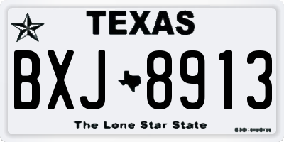 TX license plate BXJ8913