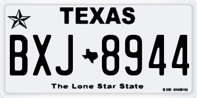 TX license plate BXJ8944