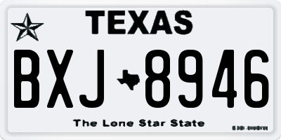 TX license plate BXJ8946