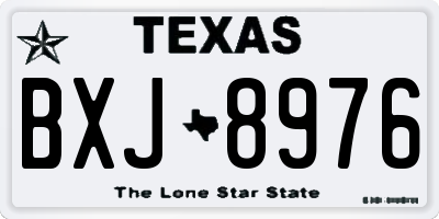 TX license plate BXJ8976