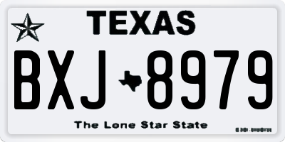 TX license plate BXJ8979