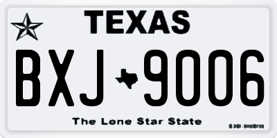 TX license plate BXJ9006