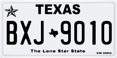TX license plate BXJ9010