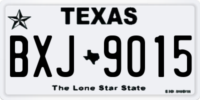 TX license plate BXJ9015
