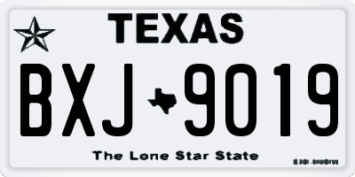 TX license plate BXJ9019