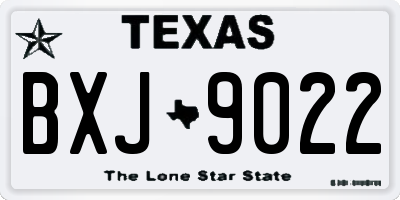 TX license plate BXJ9022