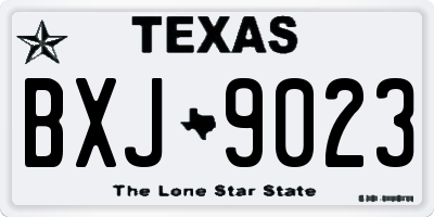 TX license plate BXJ9023