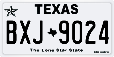 TX license plate BXJ9024