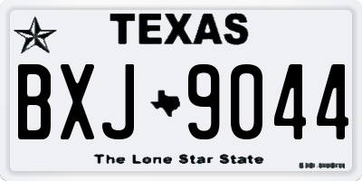 TX license plate BXJ9044