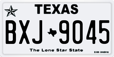 TX license plate BXJ9045