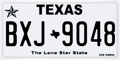 TX license plate BXJ9048