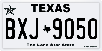 TX license plate BXJ9050