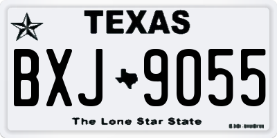 TX license plate BXJ9055