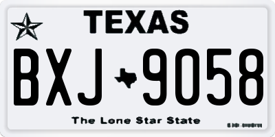 TX license plate BXJ9058