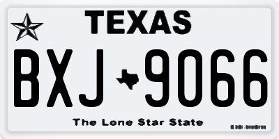 TX license plate BXJ9066
