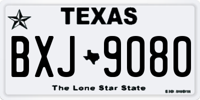TX license plate BXJ9080