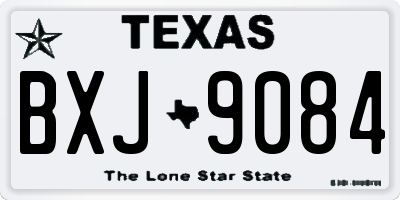 TX license plate BXJ9084