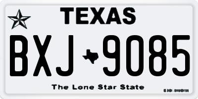 TX license plate BXJ9085