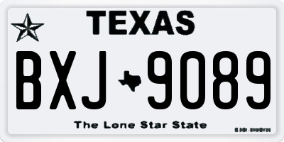 TX license plate BXJ9089