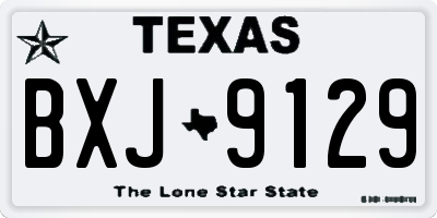 TX license plate BXJ9129