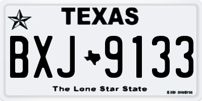 TX license plate BXJ9133