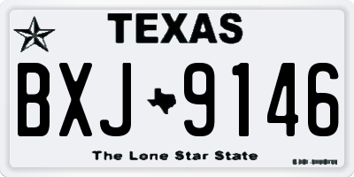 TX license plate BXJ9146