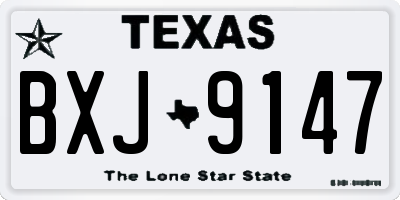 TX license plate BXJ9147