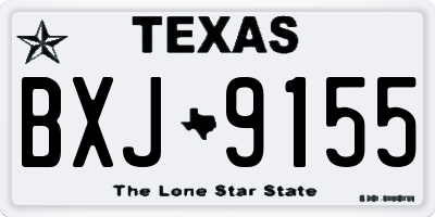 TX license plate BXJ9155