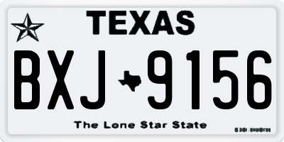 TX license plate BXJ9156