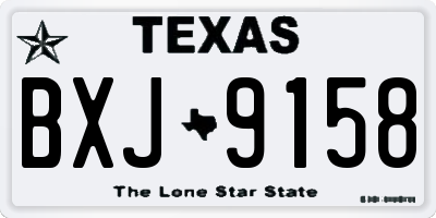 TX license plate BXJ9158