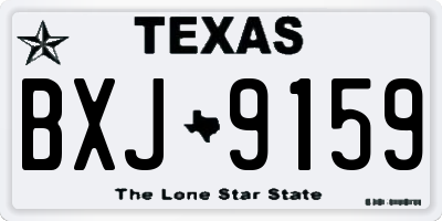 TX license plate BXJ9159
