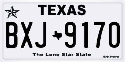 TX license plate BXJ9170