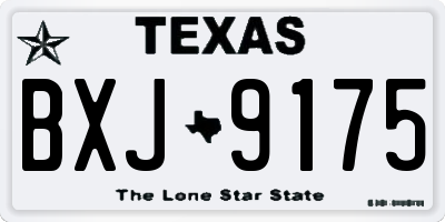 TX license plate BXJ9175