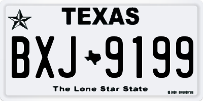 TX license plate BXJ9199
