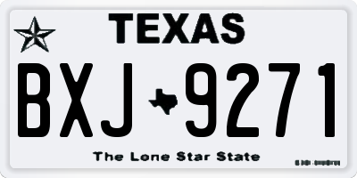 TX license plate BXJ9271