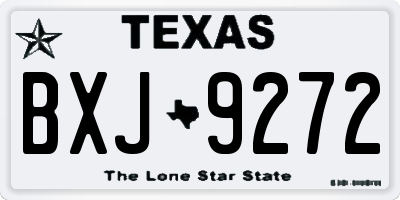 TX license plate BXJ9272