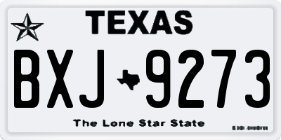 TX license plate BXJ9273