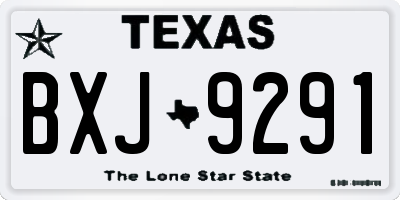 TX license plate BXJ9291